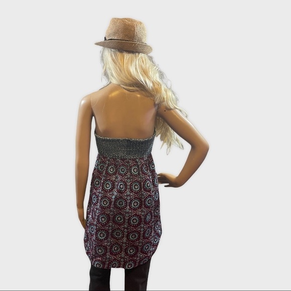 ROXY multicolored sleeveless/strapless BoHo top/dress - Picture 6 of 11